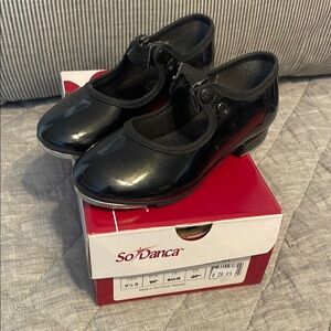 Kids Black Tap Shoes